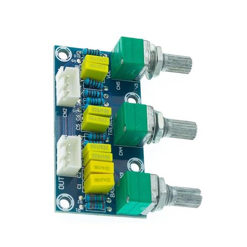 XH-M802 لوحة النغمة السلبية مكبر للصوت وحدة الطاقة Preamp منخفضة عالية تعديل الصوت الإلكترونية لتقوم بها بنفسك PCB الإلكترونية in Kuwait