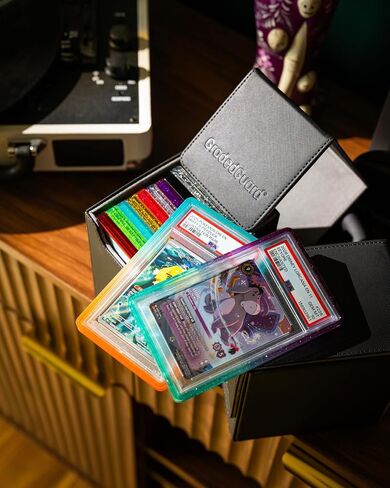 GradedGuard Single Row Storage Box for PSA, BGS, CGC, Graded Card Slabs - Premium Vault Organizer Case for Sports Trading Cards, TCG Cases in Kuwait