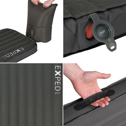 Exped MegaMat Ultra - Self Inflating Air Mattress with 10cm Microfiber Insulation for Car Camping, Backpacking & SUV Adventures, Long X-Wide in Saudi Arabia