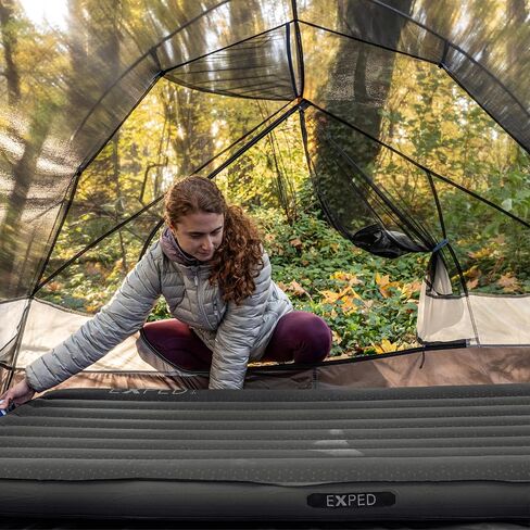 Exped MegaMat Ultra - Self Inflating Air Mattress with 10cm Microfiber Insulation for Car Camping, Backpacking & SUV Adventures, Long X-Wide in Saudi Arabia