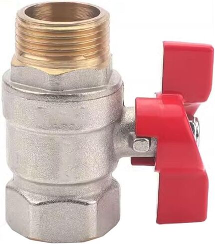 Premium Brass Ball Valve with Handle - 1/2", 3/4", 1" to Male Connection(DN15 Femal-Male) in Kuwait