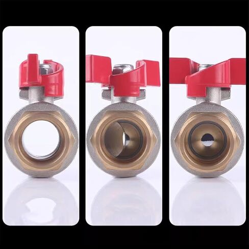 Premium Brass Ball Valve with Handle - 1/2", 3/4", 1" to Male Connection(DN15 Femal-Male) in Kuwait