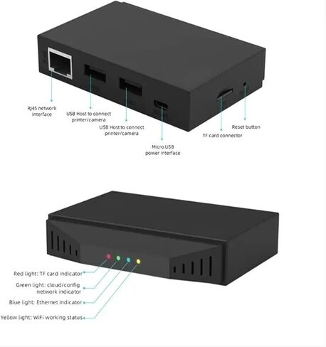 Compatible with Creality WiFi Box 2.0 Intelligent Assistant for FDM 3D Printer BT Real Time Monitor/Remote Control Time-Lapse Shooting 8G TFCard(Wi-Fi Box 2.0 with 8GB Card) in Saudi Arabia