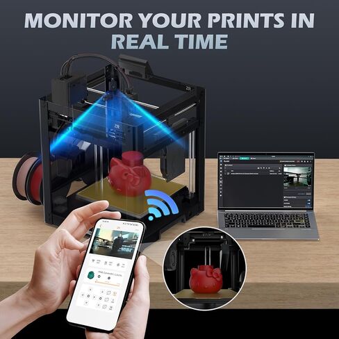كاميرا SainSmart x WonderMaker ZR، كاميرا طابعة ثلاثية الأبعاد للمراقبة في الوقت الحقيقي على مدار 24 ساعة، فاصل زمني، دقة فائقة الوضوح، متوافقة مع طابعة WonderMaker ZR in Kuwait