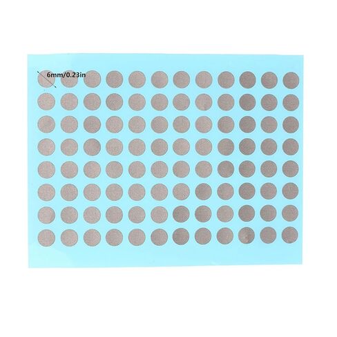 96PCS 6mm Round Conductive Repair Tape Button Fixing Tape Polyester Texture for Remote Controls and Gaming Controllers in Kuwait