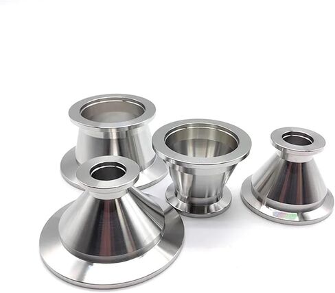304 الفولاذ المقاوم للصدأ فراغ مدبب المخفض KF10، KF16، KF25، KF40، KF50 ثلاثي المشبك شفة مشتركة KF تجهيزات أنابيب فراغ (KF16-KF40) in Kuwait
