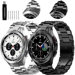 سوار GOLDTOLUCK من الفولاذ المقاوم للصدأ متوافق مع ساعة Samsung Galaxy Watch 8 7 6 5 4 Classic FE Pro 40 مم 44 مم 46 مم 43 مم 47 مم 45 مم 42 مم 20 مم للرجال والنساء ميلانيز بديل معدني أنيق كاجوال in Kuwait
