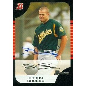 Autograph 120917 Oakland Athletics 2005 Bowman No. 117 Bobby Crosby Autographed Baseball Card in Kuwait