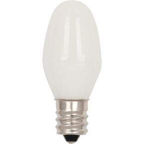 Westinghouse 5283000 0.4 Watt (4 Watt Equivalent) C7 Frosted Filament LED Light Bulb, Candelabra Base, 2 Pack in Kuwait