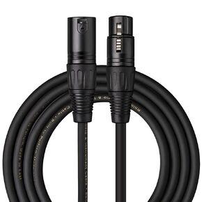 كابل XLR بطول 10 أقدام، كابل ميكروفون متوازن 3 دبابيس ذكر إلى أنثى، سلك صوت محمي OFC لتسجيل الاستوديو، البودكاست، المسرح المباشر ومكبر صوت PA in Kuwait