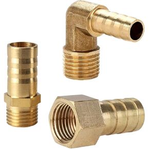 Whosale LAIZE Brass Fitting 16mm Male Female Thread 1/8" 1/4" 3/8" 1/2" Copper Connector Joint Coupler (PCF 10PCS,16MM_1/4") in Kuwait