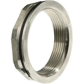 3/4"1"1.2"1.5"2 Inch Stainless Steel Pipe Fitting Water Tank Hole Drainer Connector Water Bucket Water Tower Joint(1l2F M25mm silicone) in Saudi Arabia