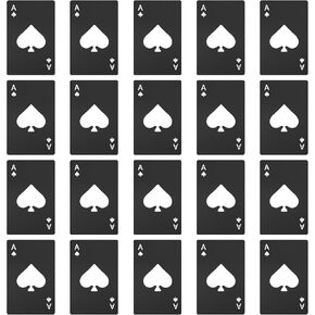 Lmaytech Ace of Spades Poker Bottle Openers - 50Pcs Stainless Steel Credit Card Size Beer Cap Openers, Wedding Party Favors, Groomsmen Bridesmaid Gifts, Bulk Casino & Birthday Supplies (Black) in Saudi Arabia