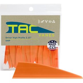 TAC Vanes Driver High Profile 2.25" Arrow Vanes – Orange (100 Pack) Archery Fletching in Saudi Arabia