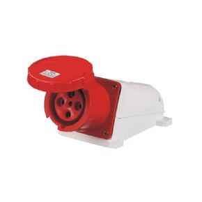IEC60309 مقاوم للماء لوحة صناعية جبل المقبس مستقيم 4pin 125A 380-415V 6h 3P + E IP67 in Kuwait