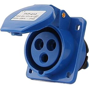 Industrial 3P 4-Pole 5-Pin Male/Female 16A 32A Wall-Mounted Panel Plug 220V 380V(4P 32A) in Kuwait