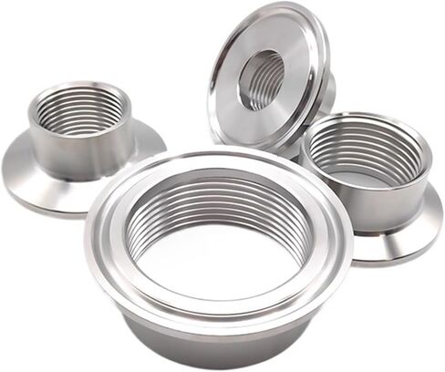 1 قطعة TriClamp Bspt 304 الفولاذ المقاوم للصدأ 1/4 "3/8" 1/2 "3/4" 1 "1-1/4" 1-1/2" محول تركيبات أنابيب أنثى (الطويق 64 مللي متر ، 1") in Kuwait