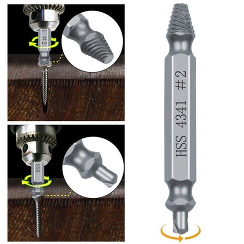 6 Pack Damaged Screw Extractor Set for Stripped Screws Nuts Bolts Drill Bit Tools for Easy Removal of Rusty Broken Screw in Kuwait