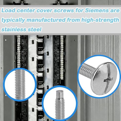 Electrical Panel Screws for Siemens and Square D 20 Pcs | Steel Panel Cover Screws Compatible with QO, Homeline, Murray & EQ Type Load Centers in Saudi Arabia