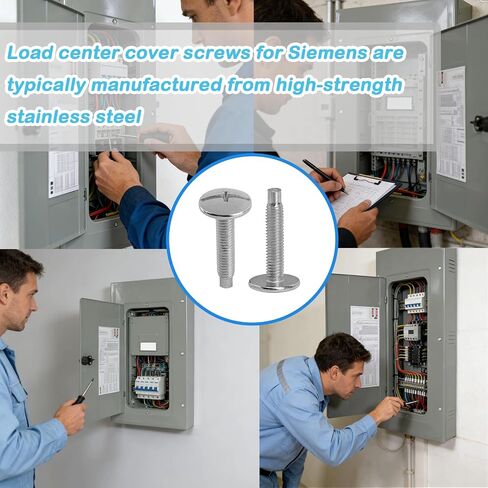 Electrical Panel Screws for Siemens and Square D 20 Pcs | Steel Panel Cover Screws Compatible with QO, Homeline, Murray & EQ Type Load Centers in Saudi Arabia