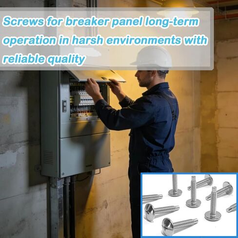 Electrical Panel Screws for Siemens and Square D 20 Pcs | Steel Panel Cover Screws Compatible with QO, Homeline, Murray & EQ Type Load Centers in Saudi Arabia