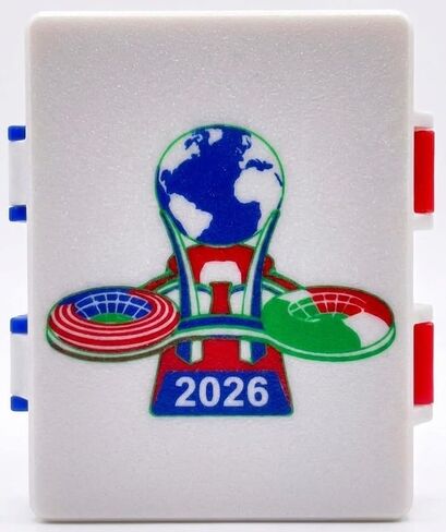 Soccer Sticker Organizer Box (Brazil) | Green - Yellow - Blue - White in Kuwait