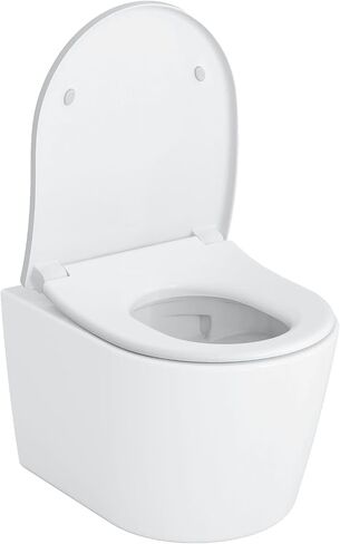 TOTO® CT427CFG#01 RP® Compact Wall-Hung Elongated Toilet Bowl, Cotton White in Kuwait