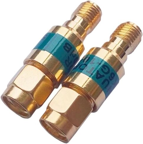 1PCS 2W DC-6GHz SMA Male to SMA Female Coaxial RF Attenuator, 1/2/3/5/6/10/15/30db Attenuator, SMA Fixed Connectors Gold Plated(25 dB) in Kuwait