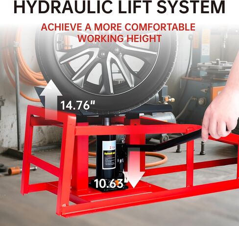 5 Ton (11000 lbs) Capacity Hydraulic Low Profile Car Ramps with Pin Lock, 10.6 to 14.7 Inch Lift Range, for Auto & Home Garage Maintenance, Oil Changes in Kuwait