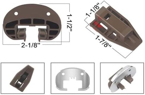 قطع غيار السيارات لـ Kenlin for Rite- for Trak II Drawer Rail Kit الجزء 168 مع ظهر معدني وتوقف in Kuwait