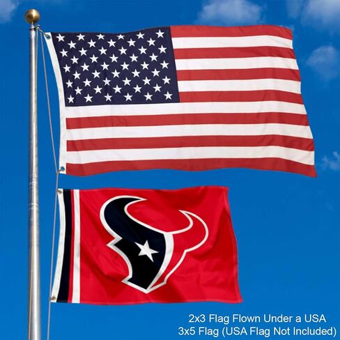 Houston Texans Logo 2x3 Foot Small Flag in Kuwait