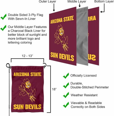 Arizona State Sun Devils Logo Garden Banner Flag in Kuwait