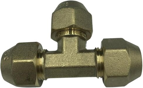 Tee 3 Ways 45 Degree 1/4" 3/8" 1/2" 3/4" Flare Pipe Fitting Connector Adapeter For Air Conditioner(No Nut,1l4 Inch SAE 6.35mm) in Kuwait