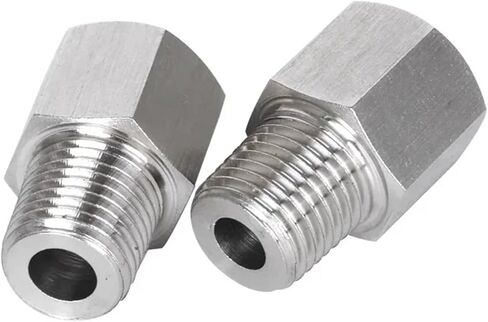M18 M20 أنثى x M6 M8 M10 M12 M14 M16 1/8 "1/4" 3/8 "1/2" 3/4 "1" ذكر الموضوع الفولاذ المقاوم للصدأ تركيب أنابيب الضغط العالي (M18x1.5 إلى BSP1I2) in Kuwait