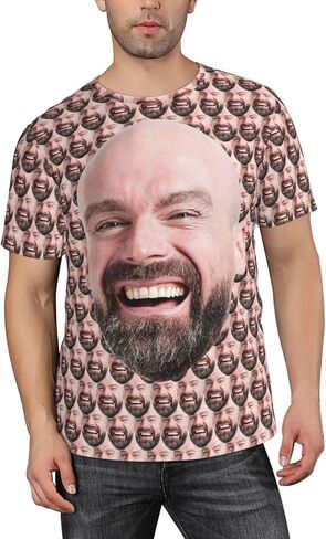 Custom Face Shirt Personalized Create Your Own Shirt with Photo Image Customized Shirts for Men Women in Kuwait