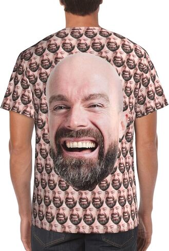 Custom Face Shirt Personalized Create Your Own Shirt with Photo Image Customized Shirts for Men Women in Kuwait