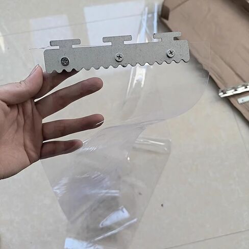 Commercial Plastic Vinyl Strip Curtain for Freezers & Coolers, Insulated Door for Warehouses, 1.5m x 3m, Energy-Saving Solution, Easy Installation,A,W 74.8" x L 59.1" (1 Panels) in Kuwait