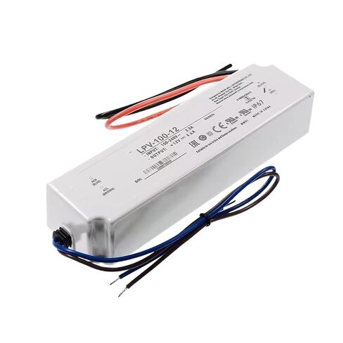 LPV-100 5V 12V 15V 24V 36V 48V DC 100W Waterproof IP67 Light bar Transformer Switching Power Supply(Lpv-100-5 5v) in Kuwait