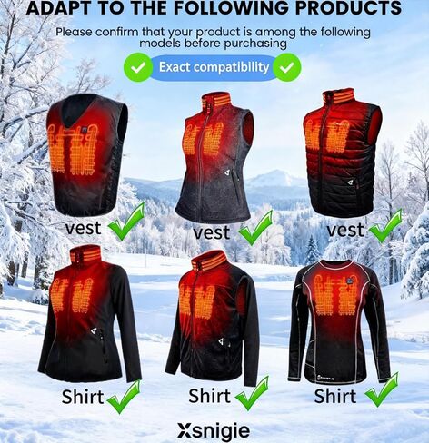 7V / 7.4V Heating Vest Battery Charger Compatible with Gerbing Dual Heated Vest/Heating Gloves/Seat Cushion/Jacket, for Gyde Charges 2 Batteries Replacement 8.4V 1.2A G0715U Power Adaptor Cord in Kuwait