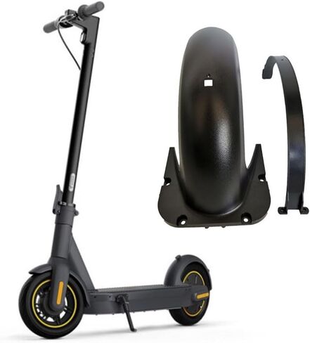 واقي الطين الخلفي للسكوتر الكهربائي Ninebot Max G30، ملحق حاجز حماية من الرذاذ ABS عالي القوة، جزء بديل لغطاء العجلة الخلفية باللون الأسود in Kuwait