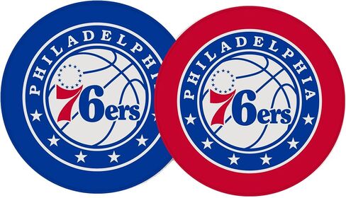 مجموعة منتجات مرخصة مكونة من قطعتين من ديزرت كاكتوس فيلادلفيا 76ers لإكسسوارات السيارات فيلي إن بي إيه لدوري كرة السلة من الحجر الرملي الماص (كوستر السيارة أ) in Kuwait