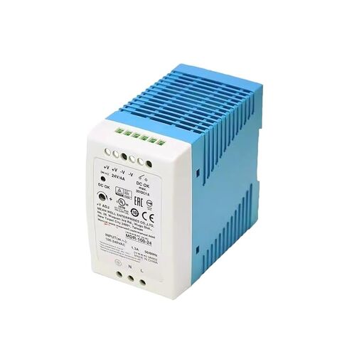 السكك الحديدية 100 واط إخراج واحد تحويل التيار الكهربائي MDR-100-12 MDR-100-24 MDR-100-48(MDR-100-48) in Kuwait