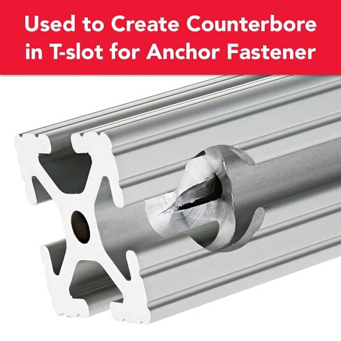 8020, 6060, 15 Series 13/16" Counterbore Cutter High Speed Steel Drill Bit 80/20 Aluminum T-Slot Extrusion Tool in Kuwait