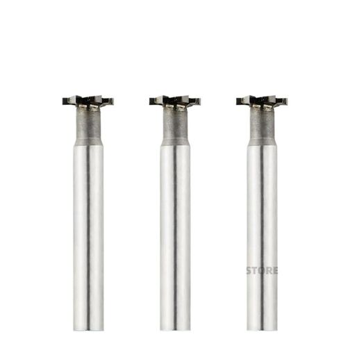 Alloy T-Slot Milling Cutters - Tungsten Steel Straight Shank Endmills for Keyway Machining - 1PCS(10mm 20Dx12dx90L) in Kuwait