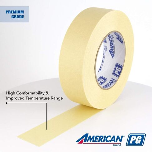 شريط لاصق للسيارات من الدرجة الممتازة IPG American، مقاس 1.88 بوصة × 60 ياردة، أسمر ضارب للصفرة، (24 عبوة) in Kuwait