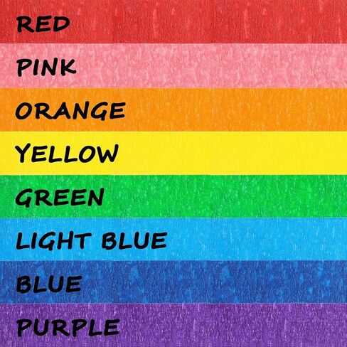 8 Rolls Colored Masking Tape Rainbow Colors Painters Tape Colorful Craft Art Paper Tape Labeling Arts Crafts Decorative Coding Decoration Supplies, 0.6 Inch x 16 Yard, 8 Colors in Kuwait