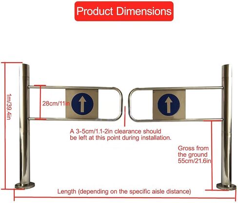 Automatic Self-Closing Safety Gate for Store Entrances and Restricted Areas in Kuwait