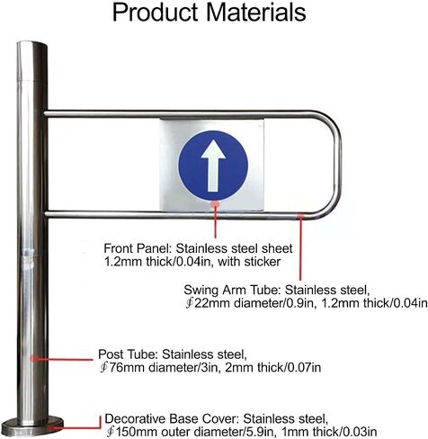 Automatic Self-Closing Safety Gate for Store Entrances and Restricted Areas in Kuwait