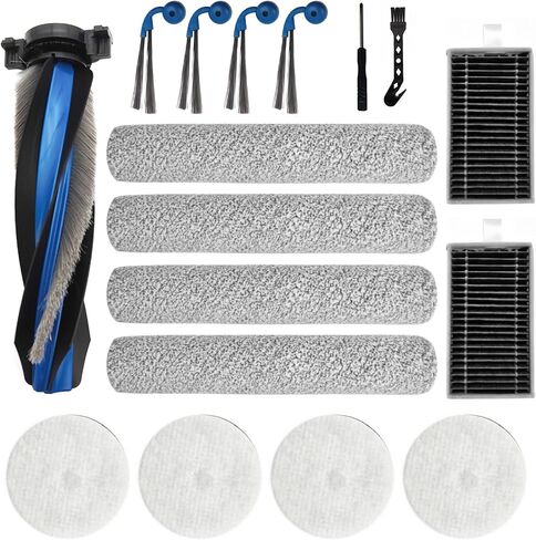 Replacement Part for Ecovacs Deebot X12 Pro Omni Robot Cleaner.1 Main Brush, 2 Filters, 4 Side Brushes, 4 Mop Drum, 4 Filter Cotton, 1Screwdriver, Cleaning Brush. in Kuwait