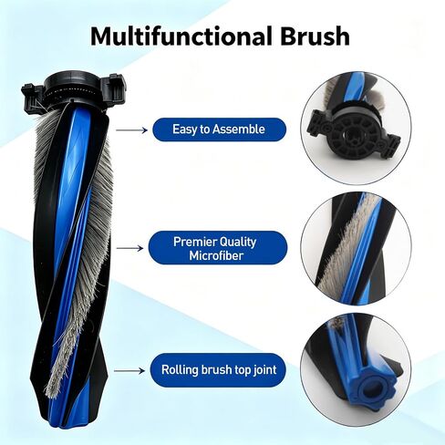 Replacement Part for Ecovacs Deebot X12 Pro Omni Robot Cleaner.1 Main Brush, 2 Filters, 4 Side Brushes, 4 Mop Drum, 4 Filter Cotton, 1Screwdriver, Cleaning Brush. in Kuwait
